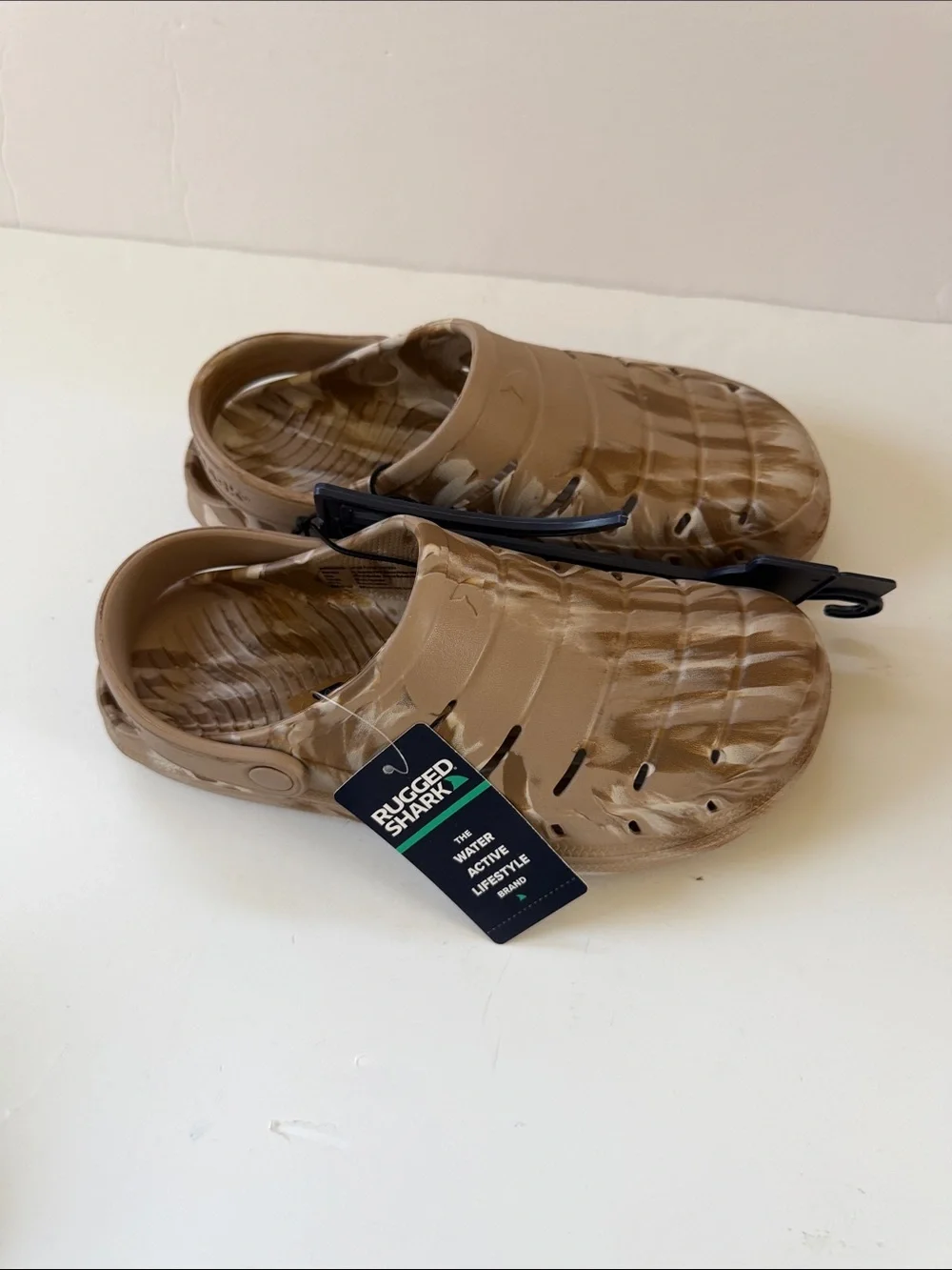 New Men’s Rugged Shark Comfort EVA Clog Sandals